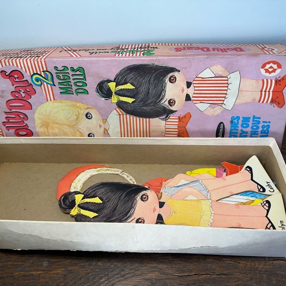 Vintage Toy Dolly Dears Magic Dolls Blonde and Black Hair - Picture 4 of 4